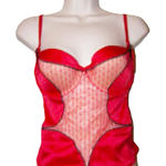 Jezebel  USA Red Lingerie Push Up Bustier Corset Bra Top Size 36D Sexy Intimates Photo 0