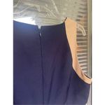 JCrew Suiting Color Block 100% Wool Sleeveless Sheath Dress Blue / Beige 12 Photo 14