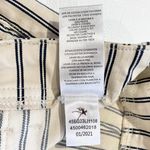 Sam Edelman New Striped Wide Leg Crop Pants Chelsea Cream Indigo Photo 18