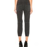 Nili Lotan Cropped Military Jogger Ankle Zipper Charcoal Black Pants Photo 1