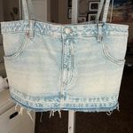 ZARA  denim reconstructed spaghetti strap top Photo 2