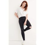 Madewell  9" Mid-Rise Skinny Jeans in Black Sea Size 27 Photo 2