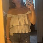 White peplum blouse Photo 1