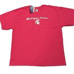Gildan Michigan State Pink & White Short Sleeve T-Shirt Size 2XL Photo 0