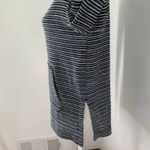 Lou & grey NWT Navy Striped Hooded Pullover Sweater Top Size S Photo 3