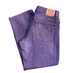 Levi's A5 Vintage 550 Jeans Purple Acid Wash Relaxed Fit 32x28 – 90s Y2K Grunge Photo 0