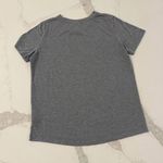Nike Swoosh Casual Athleisure ShortSleeve T-Shirt Womens Medium Gray Workout Gym Photo 3