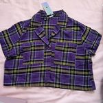 Dolls Kill COPY - Daisy Street purple, black and yellow plaid top Photo 0
