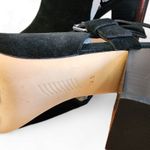 Paige Mimi Black Suede Buckle Block Heel Bootie Sandal 10.5 – NIB Photo 6