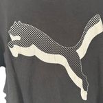 Black Logo Puma Cat Cotton Short Sleeve Casual T-Shirt Men Sz L Photo 2