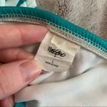 Mossimo Bikini Womens Large Green White Striped Bottom Swimwear Side Ties Beach Photo 2