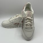 Reebok Classic Leather Womens Chalk/Aura Orange Leather Lifestyle Sneakers 8.5 Photo 2