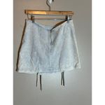 POL  Lace Up Front Mini Skirt -‎ Size Medium Photo 3