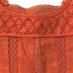Free People Free‎ People orange coral beaded peasant blouse XS Photo 4