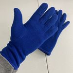 EUC‎ women’s bright blue soft fleece warm winter gloves accessories Photo 1