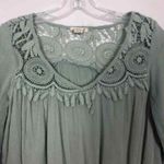 Seven Sisters Top Womens Small Crochet Boho Gauzy Cropped Relaxed Boxy Fairy Photo 2