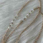 Aeropostale Gold Color Rose Pendant Statement Necklace Photo 2