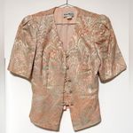 Vintage Karen miller New York short sleeve metallic floral blazer Pink Size M Photo 1