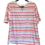 Croft & Barrow NWT Striped Short Sleeve Tee XL Photo 0
