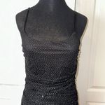 Lucy in the Sky BLACK MESH SILVER GLITTER PARTY DRESS Photo 4