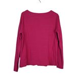 Loft Women's M Button Trim Long Sleeve Tee Photo 2