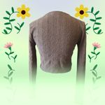 ZARA  Brown Fitted Long Sleeve Crop Top Photo 1