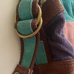 Lucky Brand Lucky Vintage Large Suede/Canvas Adjustable Strap Exquisite Patchwork Tote/Bag Photo 1