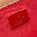Christian Louboutin Pigalle Heel Clutch Purse Bag Patent Calf Leather Nude Sexy Photo 8