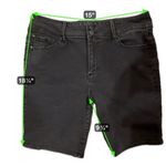 D. Jeans  Black Denim Bermuda Shorts Size 12 Stretch High Rise Photo 4