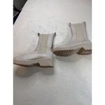 Steve Madden Yairy Ivory Leather Lug Chelsea Boots Size 9.5M Women's Photo 2