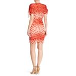Vertigo NWT Polka Dots Printed V-Neck Short sleeve Ruched Bodycon Dress Size L Photo 1