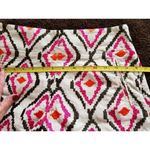 Ann Taylor Loft Embroidered Linen Olive Pink Orange The Riviera Shorts Size 00 Photo 4