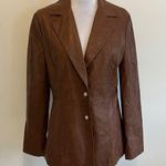 I am gia I. Am. Gia Brown Faux Leather Jacket Photo 0