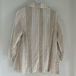 Soho Apparel Soho Linen Striped Blazer - Size Large Photo 1