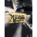 Show Me Your Mumu  Size Small Tie Dye Black White Bell Sleeves V-Neck Tunic Top Photo 6