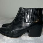1. State Womens Black Leather Ankle Women’s Boots 7.5 Slip On Photo 7