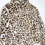 BLANK NYC  faux fur cheetah leopard print jacket size small Photo 6