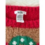 Kela Ugly Christmas Sweater Womens M Red Fuzzy Reindeer Holiday Pullover Size M Photo 1