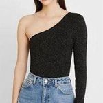 BDG NWT  Sparkle One Shoulder Bodysuit Black Size Medium Photo 0