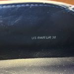 Vince womens Bates platform sneaker blue leather slip on blue trim, Size 8 (38) Photo 3