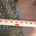 VTG AGB Dress Brown Blue Floral Sparkle Fairycore Y2K Size 8 Flapper Photo 11