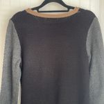 Hannah Colorblock Sweater Dress Black, Beige, and Gray Cable Knit Bodycon Size S Black Photo 6