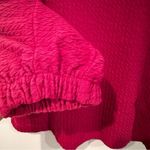 Anthropologie Arya Textured Boho Blouse Women's XS Pink Elastic Cuffs Comfy Photo 2