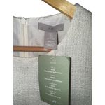 H&M NWT  Textured Cream White Shift Dress Womens Large Garden Summer Wedding Photo 2