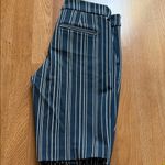 Liverpool  Navy and White Striped Women's Bermudas Photo 8