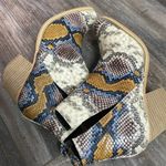 Arider Girl women's snake print ankle boots size 8.5 Blue Photo 9