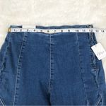 Free People WE THE FREE Bella Moto Mid Rise Skinny Jeans Size 25 Anke Zip Bikercore Blue New Photo 11