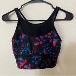 Lululemon black splatter long line sports bra 4 Photo 2