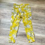 Elevenses Anthropologie  Chartreuse Mindaro cropped pants Photo 4
