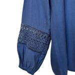 Ramy Brook Navy Blue Crochet Detail Blouse - Size S/P Photo 3